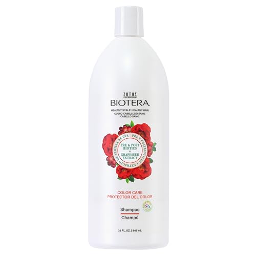 Biotera Color Care Shampoo for Color-Treated Hair - Protects & Extends Vibrancy with Coconut & Grapeseed Extract, Enhances Shine & Softness, Color-Safe, Vegan, 32 Fl Oz